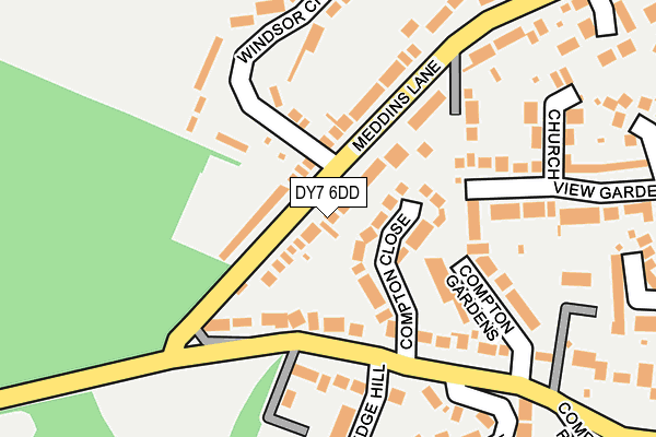 DY7 6DD map - OS OpenMap – Local (Ordnance Survey)