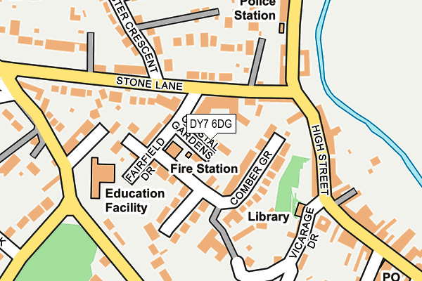 DY7 6DG map - OS OpenMap – Local (Ordnance Survey)