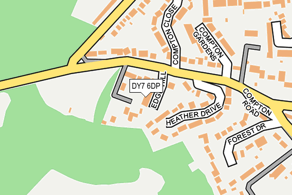 DY7 6DP map - OS OpenMap – Local (Ordnance Survey)