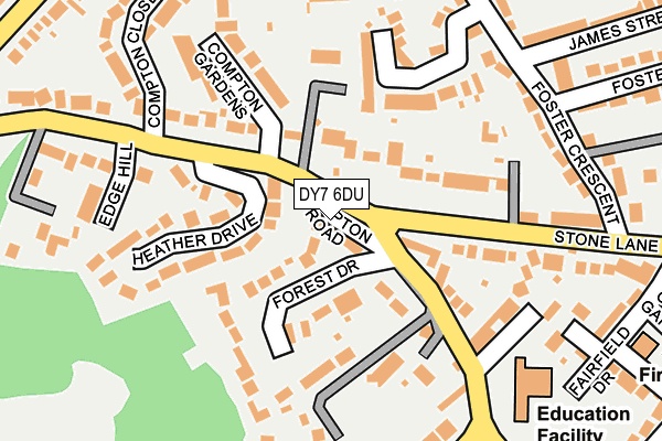 DY7 6DU map - OS OpenMap – Local (Ordnance Survey)