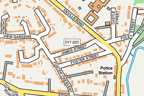 DY7 6ED map - OS OpenMap – Local (Ordnance Survey)