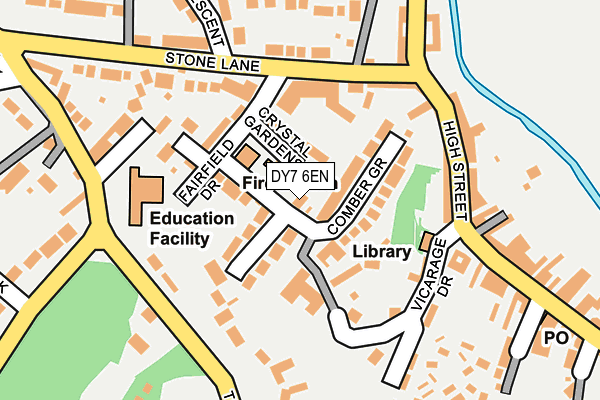DY7 6EN map - OS OpenMap – Local (Ordnance Survey)