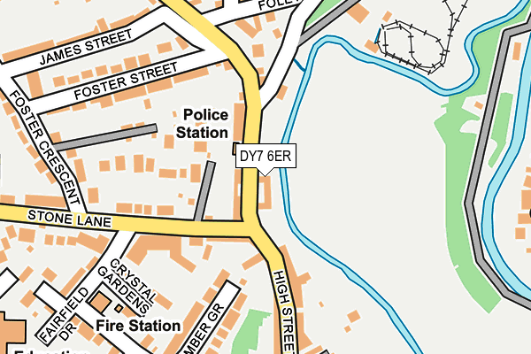 DY7 6ER map - OS OpenMap – Local (Ordnance Survey)
