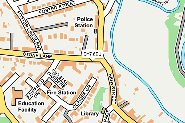 DY7 6EU map - OS OpenMap – Local (Ordnance Survey)