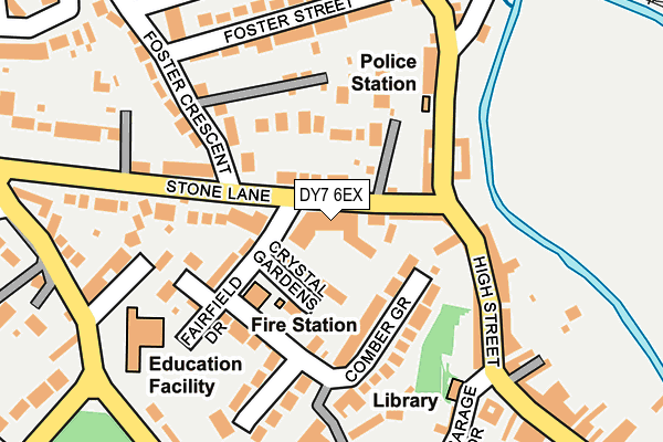 DY7 6EX map - OS OpenMap – Local (Ordnance Survey)