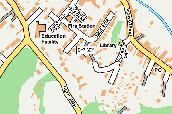 DY7 6EY map - OS OpenMap – Local (Ordnance Survey)