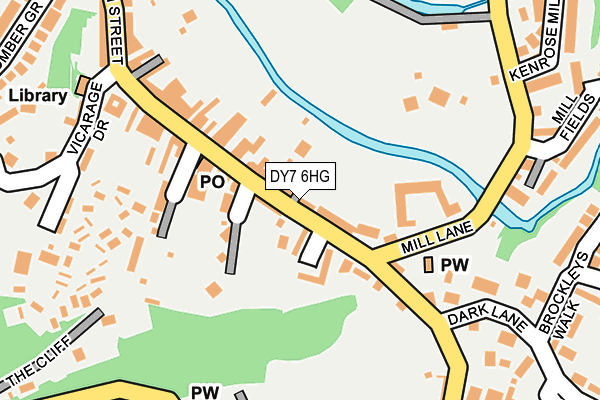 DY7 6HG map - OS OpenMap – Local (Ordnance Survey)