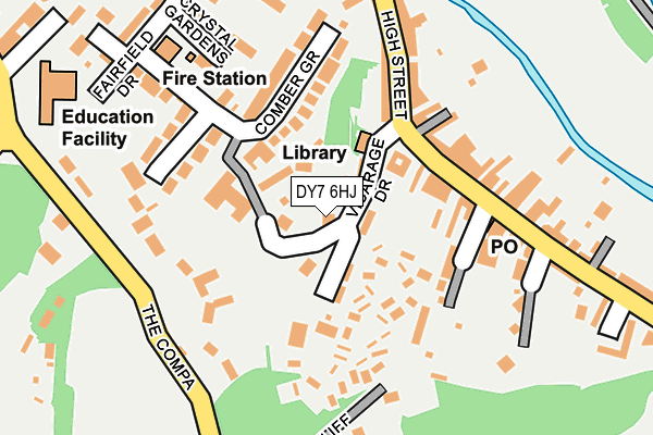 DY7 6HJ map - OS OpenMap – Local (Ordnance Survey)