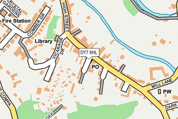 DY7 6HL map - OS OpenMap – Local (Ordnance Survey)