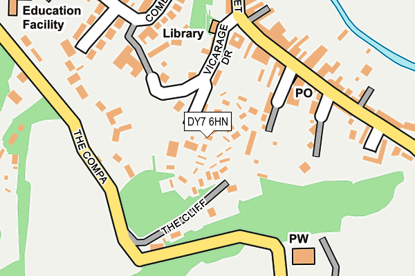 DY7 6HN map - OS OpenMap – Local (Ordnance Survey)