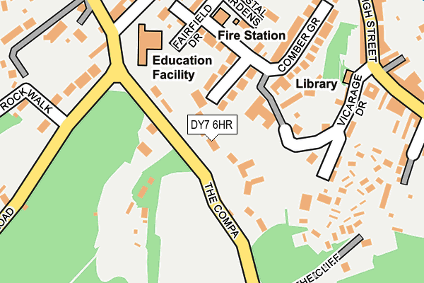 DY7 6HR map - OS OpenMap – Local (Ordnance Survey)