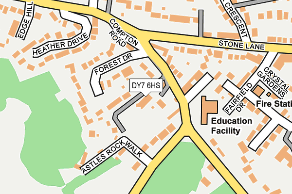DY7 6HS map - OS OpenMap – Local (Ordnance Survey)