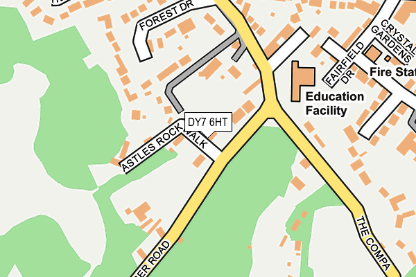 DY7 6HT map - OS OpenMap – Local (Ordnance Survey)
