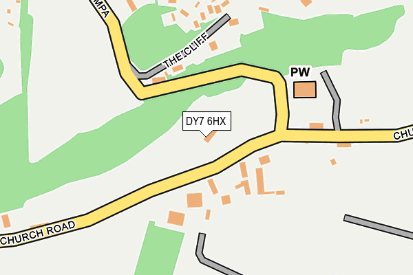 DY7 6HX map - OS OpenMap – Local (Ordnance Survey)