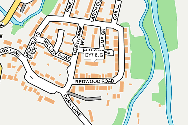 DY7 6JG map - OS OpenMap – Local (Ordnance Survey)