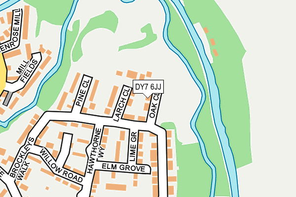 DY7 6JJ map - OS OpenMap – Local (Ordnance Survey)
