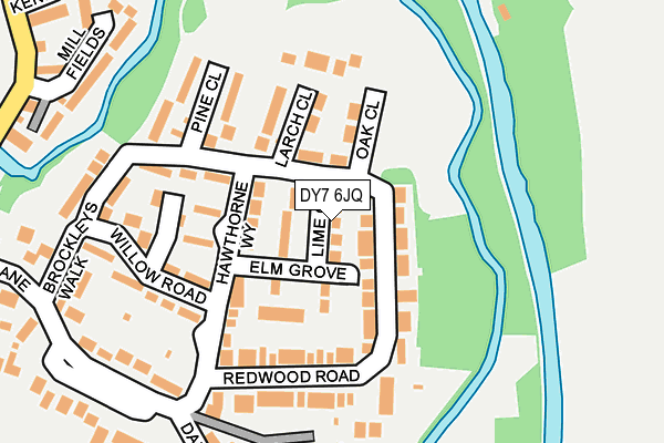 DY7 6JQ map - OS OpenMap – Local (Ordnance Survey)
