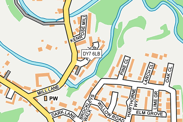 DY7 6LB map - OS OpenMap – Local (Ordnance Survey)