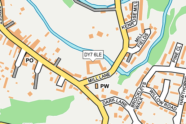 DY7 6LE map - OS OpenMap – Local (Ordnance Survey)