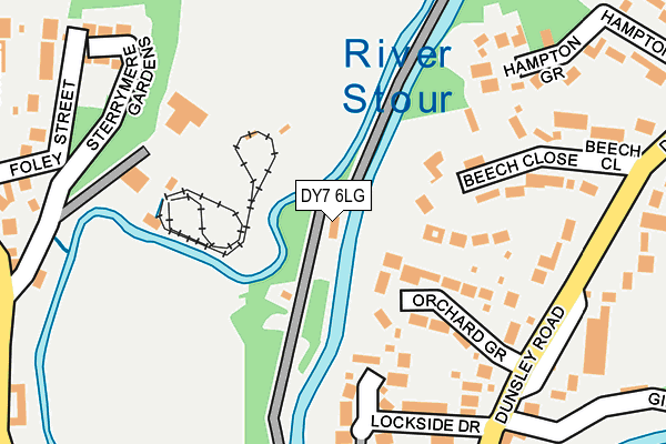 DY7 6LG map - OS OpenMap – Local (Ordnance Survey)
