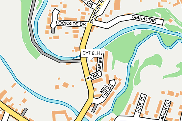DY7 6LH map - OS OpenMap – Local (Ordnance Survey)