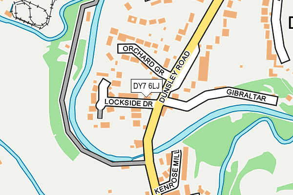 DY7 6LJ map - OS OpenMap – Local (Ordnance Survey)