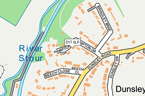 DY7 6LP map - OS OpenMap – Local (Ordnance Survey)