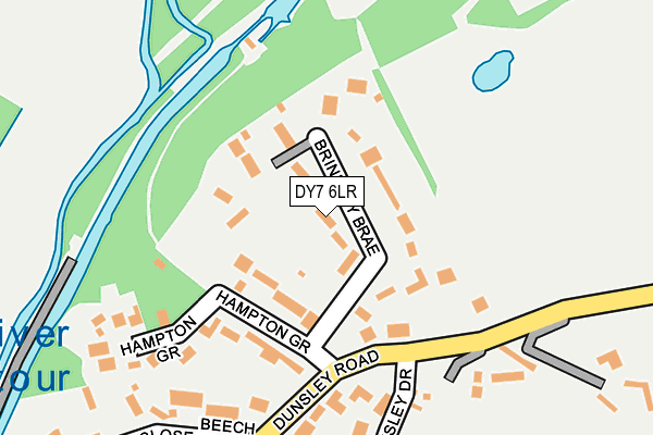 DY7 6LR map - OS OpenMap – Local (Ordnance Survey)
