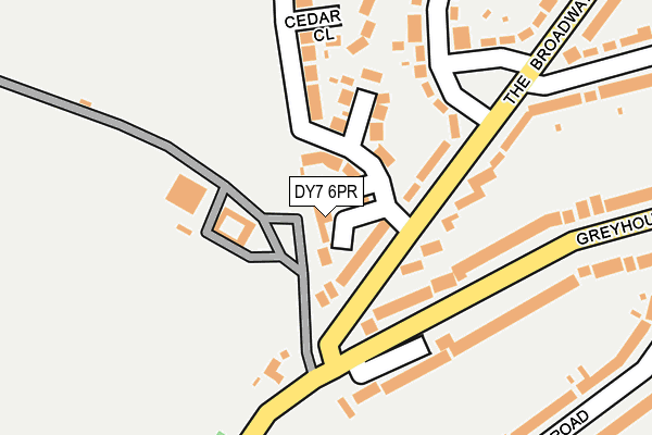 DY7 6PR map - OS OpenMap – Local (Ordnance Survey)