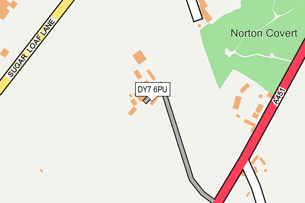 DY7 6PU map - OS OpenMap – Local (Ordnance Survey)