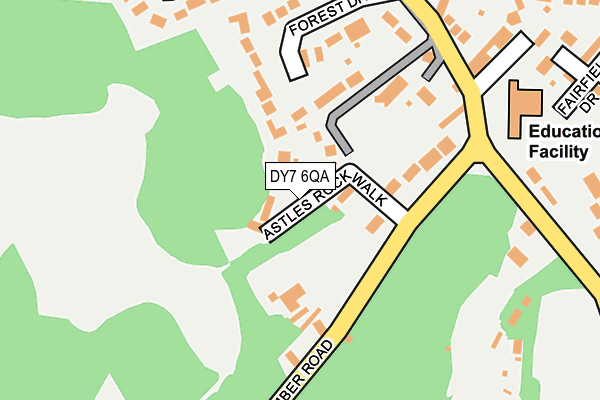 DY7 6QA map - OS OpenMap – Local (Ordnance Survey)