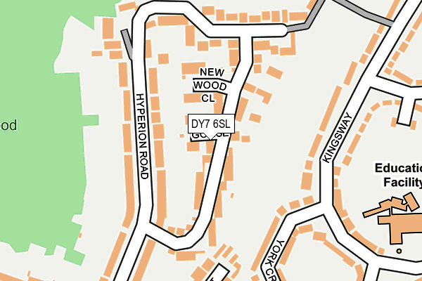 DY7 6SL map - OS OpenMap – Local (Ordnance Survey)