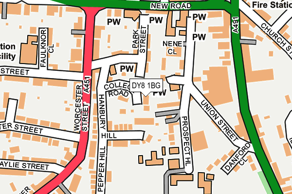 DY8 1BG map - OS OpenMap – Local (Ordnance Survey)