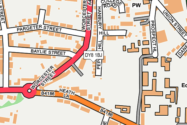 DY8 1BJ map - OS OpenMap – Local (Ordnance Survey)