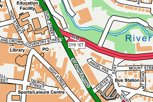 DY8 1ET map - OS OpenMap – Local (Ordnance Survey)