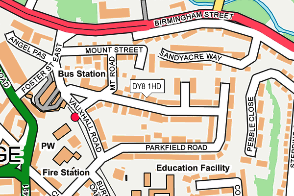 Map of BRIERLEY PRINTERS LIMITED at local scale