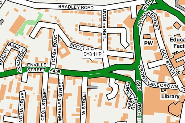 DY8 1HP map - OS OpenMap – Local (Ordnance Survey)