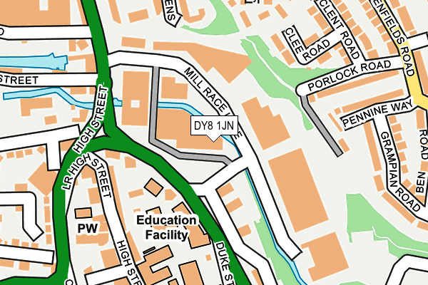 DY8 1JN map - OS OpenMap – Local (Ordnance Survey)