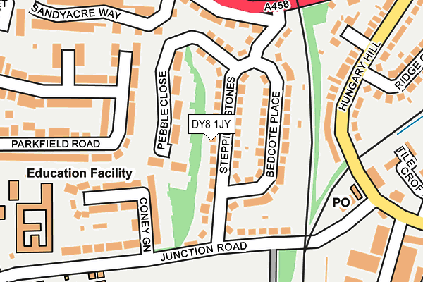 DY8 1JY map - OS OpenMap – Local (Ordnance Survey)