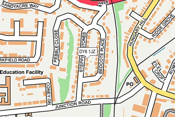 DY8 1JZ map - OS OpenMap – Local (Ordnance Survey)