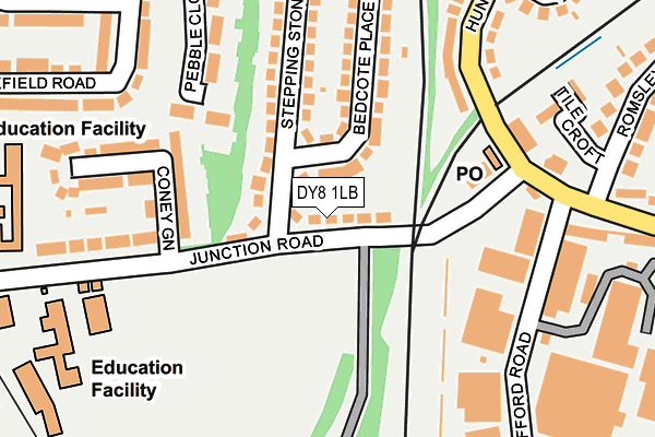DY8 1LB map - OS OpenMap – Local (Ordnance Survey)