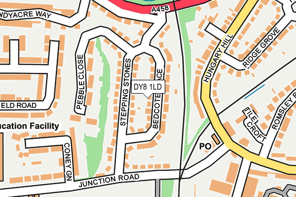 DY8 1LD map - OS OpenMap – Local (Ordnance Survey)
