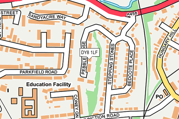 DY8 1LF map - OS OpenMap – Local (Ordnance Survey)