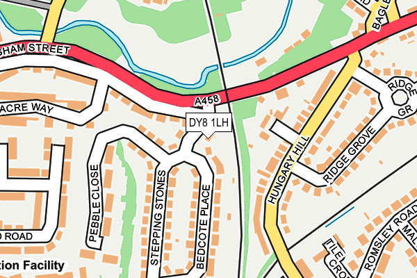 DY8 1LH map - OS OpenMap – Local (Ordnance Survey)