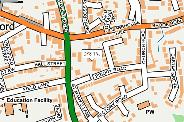 DY8 1NJ map - OS OpenMap – Local (Ordnance Survey)