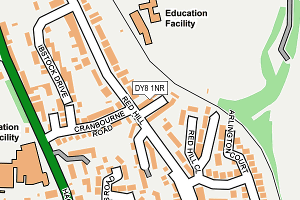 DY8 1NR map - OS OpenMap – Local (Ordnance Survey)
