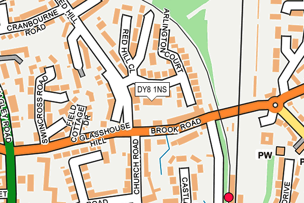 DY8 1NS map - OS OpenMap – Local (Ordnance Survey)