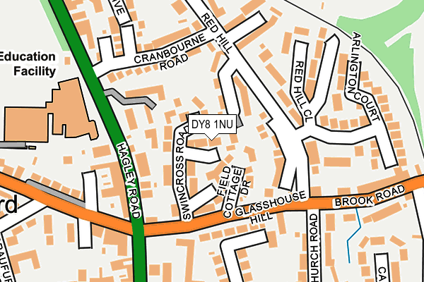 DY8 1NU map - OS OpenMap – Local (Ordnance Survey)
