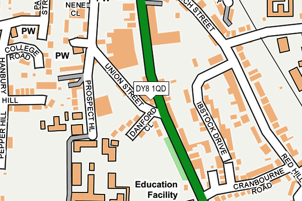 Map of WHITE POST STUD FARM LTD at local scale