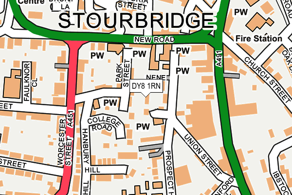 DY8 1RN map - OS OpenMap – Local (Ordnance Survey)